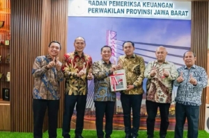 Bupati Aep Syaepuloh menerima opini WTP ke-11 Pemkab Karawang dari BPK RI - news publik