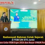 Radiansyah Rahman Ketua DEMA FEBI UIN STS Jambi sukses gelar FEBI Expo 2026 - News Publik