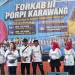 Peserta PORPI Kabupaten Karawang mengikuti kegiatan FORKAB III KORMI di Resinda Park Mall.