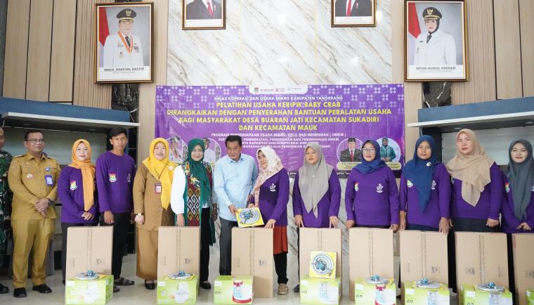 Pelatihan usaha keripik baby crab