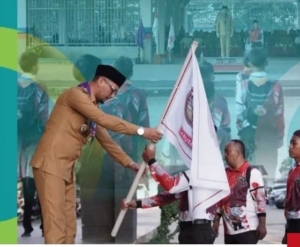 Bupati Labusel Lepas Kontingen Pramuka