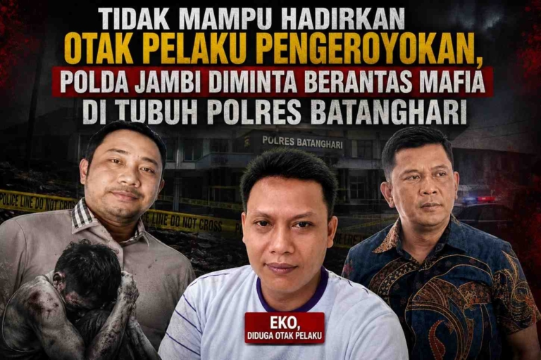 Tidak Mampu Hadirkan Pelaku Pengeroyokan, Polda Jambi Diminta Berantas Mafia di Tubuh Polres Batanghari
