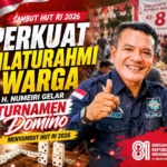 Perkuat Silaturahmi Warga, H. Numeiri Gelar Turnamen Domino Menyambut HUT RI 2026