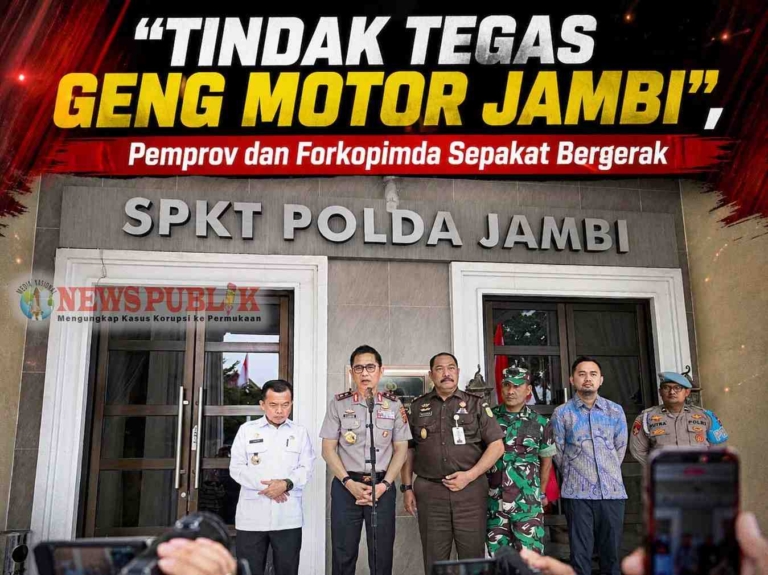 Tindak Tegas Geng Motor Jambi