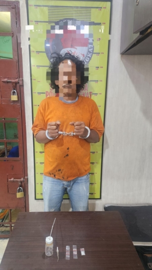 GerCep! Sat Narkoba Polres Langkat Grebek Sarang Narkoba, Hingga Bakar Gubuk dan Ciduk Satu Tersangka