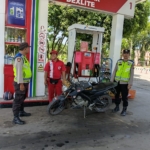 Polsek Padang Tualang Laksanakan Patroli, Monitoring Ketersediaan BBM di SPBU