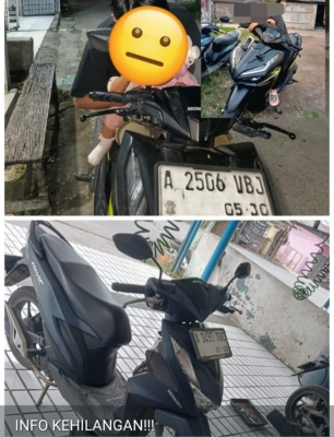 Dua Motor Hilang di Wilayah Kemiri, Pemilik Minta Bantuan Polisi dan Masyarakat Kehilangan