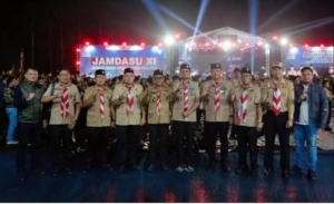 Bupati Labusel Hadiri Api Unggun Jamdasu XI Sumut