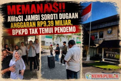 Memanas!! AWaSI Jambi Soroti Dugaan Anggaran Rp9,39 Miliar, BPKPD Tak Temui Pendemo
