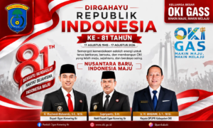 Pemkab OKI Sampaikan Ucapan Dirgahayu Republik Indonesia ke-81