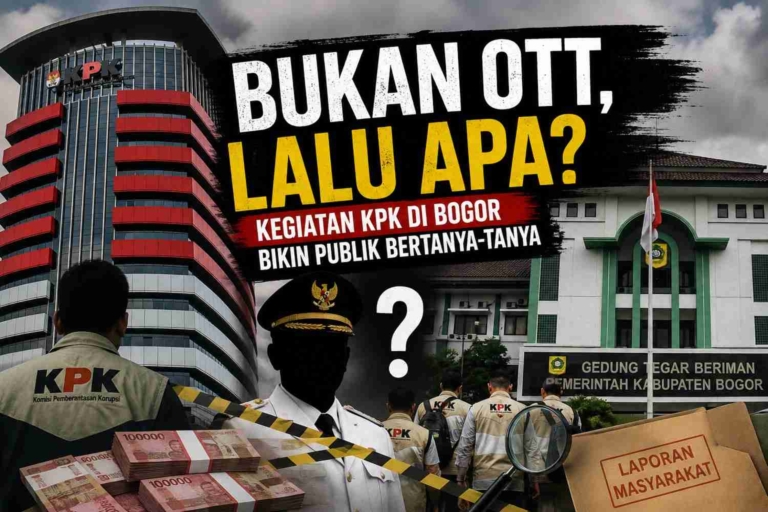 "Bukan OTT, Lalu Apa?" Kegiatan KPK di Bogor Bikin Publik Bertanya-tanya