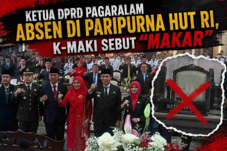 Ketua DPRD Pagaralam Absen di Paripurna HUT RI, K-MAKI Sebut “Makar”