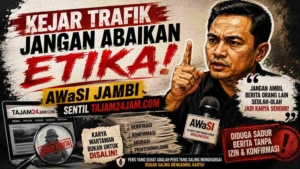 Kejar Trafik Jangan Abaikan Etika! AWaSI Jambi Sentil Tajam24Jam.com