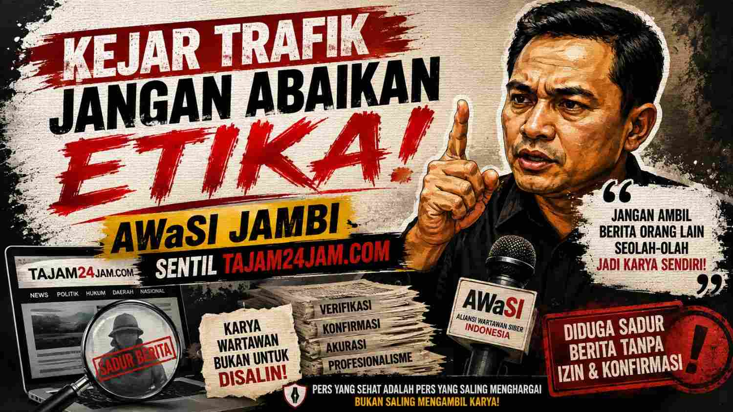 Kejar Trafik Jangan Abaikan Etika! AWaSI Jambi Sentil Tajam24Jam.com Kejar Trafik Jangan Abaikan Etika! AWaSI Jambi Sentil Tajam24Jam.com