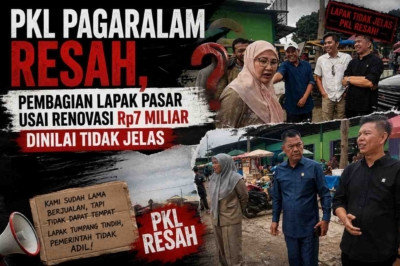 PKL Pagaralam Resah, Pembagian Lapak Pasar Usai Renovasi Rp7 Miliar Dinilai Tidak Jelas