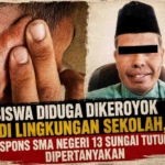 Siswa Diduga Dikeroyok di Lingkungan Sekolah, Respons SMA Negeri 13 Sungai Tutung Dipertanyakan
