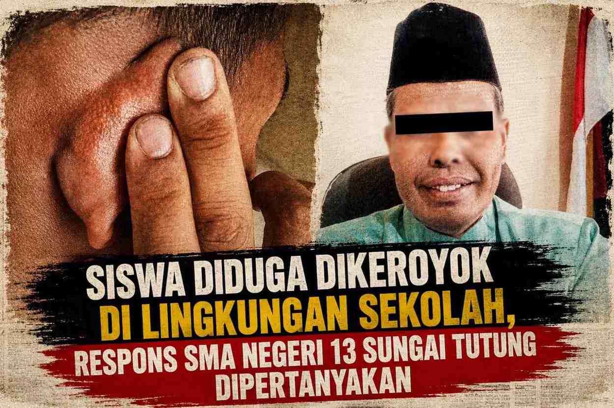 Siswa Diduga Dikeroyok di Lingkungan Sekolah, Respons SMA Negeri 13 Sungai Tutung Dipertanyakan Siswa Diduga Dikeroyok di Lingkungan Sekolah, Respons SMA Negeri 13 Sungai Tutung Dipertanyakan