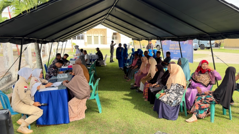 Lanudal Sabang Gelar Bakti Sosial Pemeriksaan Kesehatan Gratis, Wujud Nyata Pengabdian kepada Masyarakat di HUT Ke-81 RI | News Publik.perss