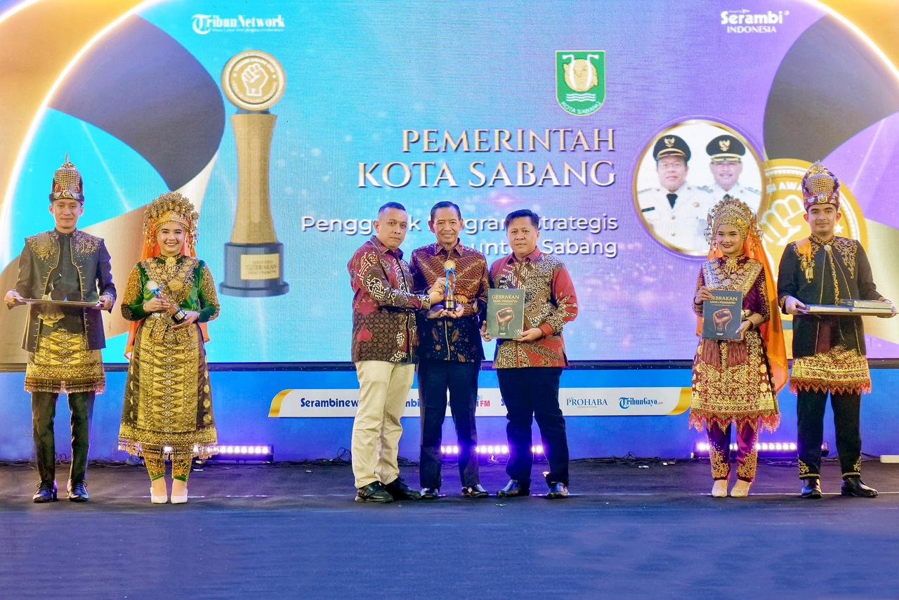 Pemko Sabang Raih Serambi Awards 2026 Kategori Penggerak Program Strategis | News Publik.perss