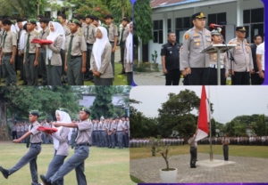 Kapolres Langkat Jadi Pembina Upacara di Yayasan Pendidikan Putra Jaya Jabal Rahman, Berikan Motivasi dan Edukasi Kamtibmas kepada Pelajar
