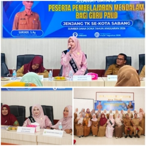 Bunda PAUD Sabang Dorong Guru PAUD Terapkan Pembelajaran Mendalam | News Publik.perss