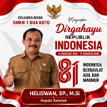 Keluarga Besar SMKN 1 Dua Koto Mengucapkan Dirgahayu Republik Indonesia ke-81