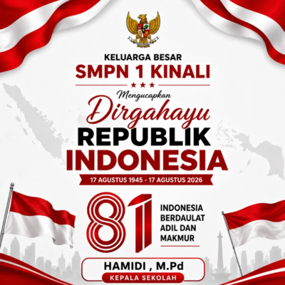Keluarga Besar SMPN 1 Kinali Mengucapkan Dirgahayu Republik Indonesia ke-81