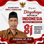 Keluarga Besar SMPN 2 Sungai Aur Mengucapkan Dirgahayu Republik Indonesia ke-81