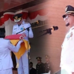 Bupati Labusel Pimpin Penurunan Bendera HUT ke-81 RI, Titip Pesan Persatuan