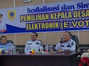 E-Voting Pilkades Labusel Disosialisasikan, Bupati Fery Dorong Demokrasi Desa Modern