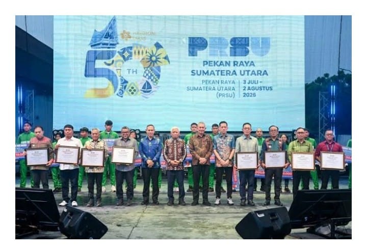 Bupati Fery Hadiri Penutupan PRSU ke-50, Labusel Bidik Investasi dan Pasar UMKM