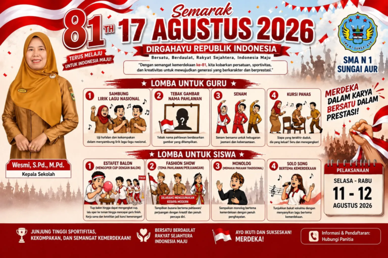 SMAN 1 Sungai Aur Semarakkan HUT RI ke-81 dengan Beragam Lomba