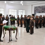 Kejati Jambi, Sugeng Hariadi, Mia Banulita, Kamin, Alfian Bombing, Romi Arizyanto, Wakajati Jambi, Kajari Jambi, Kajari Tebo, Kejaksaan Tinggi Jambi, Pelantikan Pejabat, Penegakan Hukum, Integritas, Pidana Khusus, Jambi