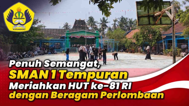 SMAN 1 Tempuran Bergemuruh! Tarik Tambang dan Balap Karung Warnai HUT RI