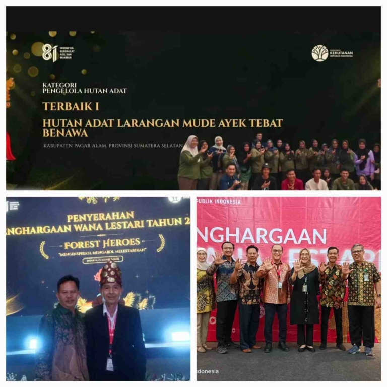 KTH MHA Tebat Benawa Pagaralam Tembus Top 5 Nasional Wana Lestari 2026