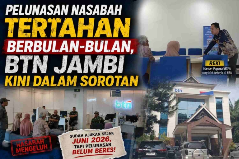 Pelunasan Nasabah Tertahan Berbulan-bulan, BTN Jambi Kini dalam Sorotan