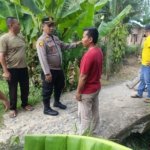 Dengar Keluhan Warga, Kapolsek Hinai Tinjau Jembatan Rusak di Batu Melenggang