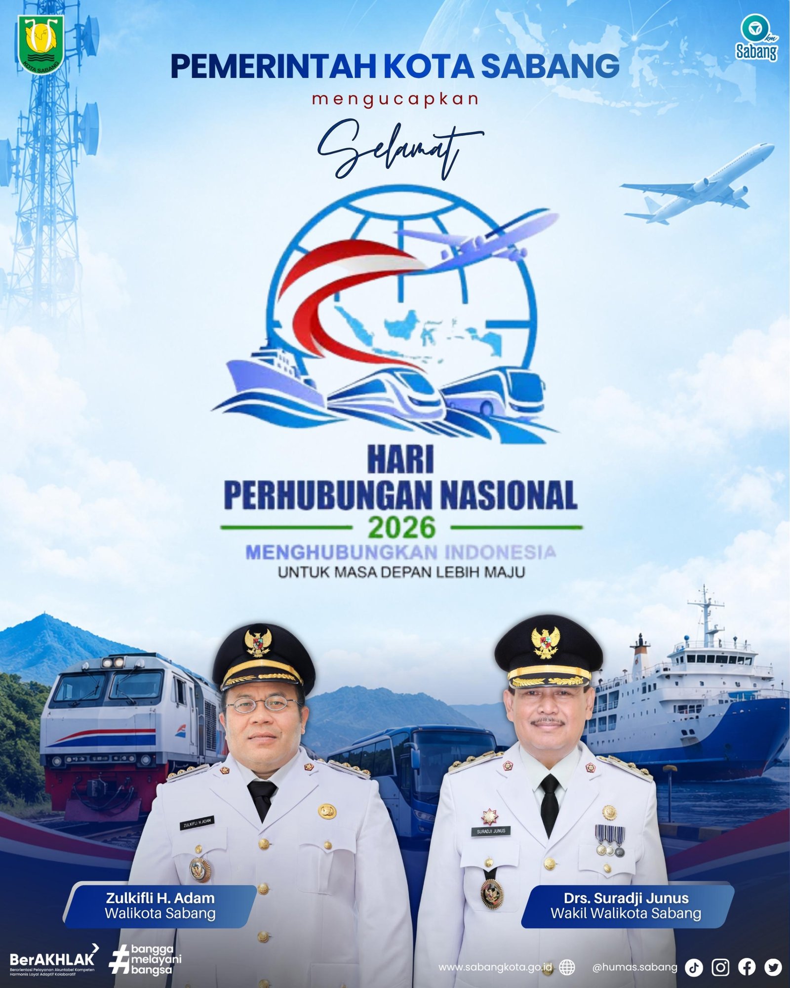Harhubnas 2026: Wali Kota dan Wakil Wali Kota Sabang Sampaikan Pesan Konektivitas untuk Masa Depan | News Publik.perss
