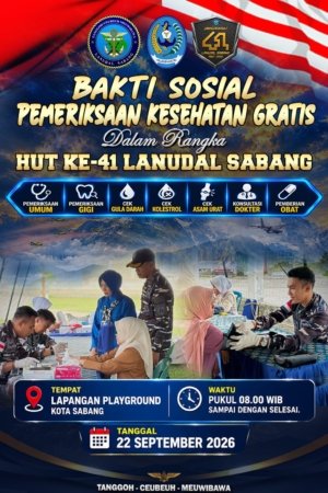 Sambut HUT ke-41, Lanudal Sabang Gelar Bakti Sosial Pemeriksaan Kesehatan Gratis untuk Masyarakat | News Publik.perss