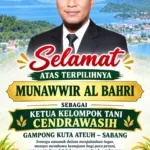 Munawwir Al Bahri Terpilih Aklamasi, Siap Perkuat Kelompok Tani Cendrawasih Kuta Ateuh | News Publik.perss