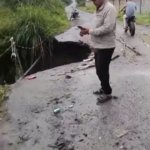 Jalan Alternatif langkat-Tanah Karo Amblas,Ketua PWLI Risman.S Soroti lambannya kinerja Pemkab Langkat