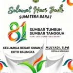 Keluarga Besar SMAN 1 Koto Balingka Mengucapkan Selamat Hari Jadi Sumatera Barat ke-81