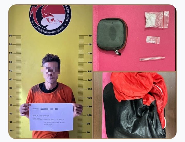Sabu 3 Gram Disita! Polres Labusel Bekuk Pria 49 Tahun di Aek Batu