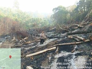 Lahan Dibakar di Tengah Kemarau, Polres Kaur Ingatkan Bahaya Karhutla