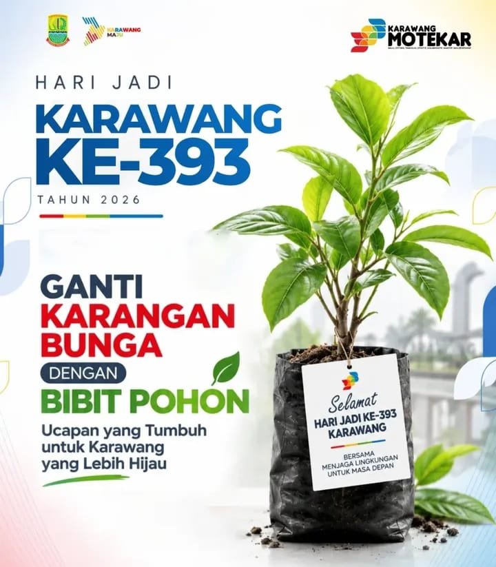 HUT Karawang ke-393, Pemkab Minta Karangan Bunga Diganti Bibit Pohon HUT Karawang ke-393, Pemkab Minta Karangan Bunga Diganti Bibit Pohon