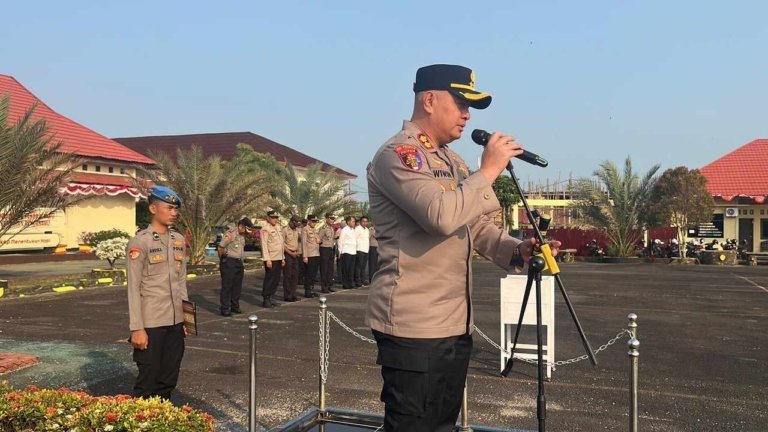 Apel Perdana Kapolres Kaur, AKBP Wiwin Perkenalkan“GAGAH” sebagai Semangat Baru Polisi