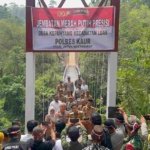 Empat Hari di Kursi Kapolres, AKBP Wiwin Syamsul Arifin Langsung Resmikan Jembatan Merah Putih Presisi