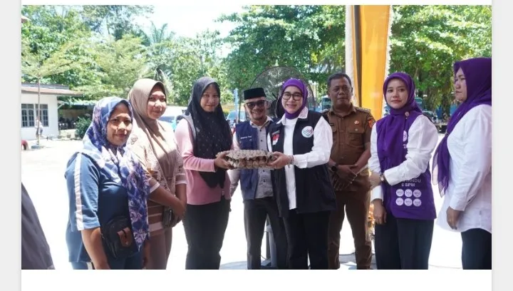 30 Warga Terima Sembako, TP-PKK dan Baznas Labusel Turun Ringankan Beban Dhuafa