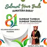 Keluarga Besar SMAN 1 Pasaman Mengucapkan Selamat Hari Jadi Sumatera Barat ke-81