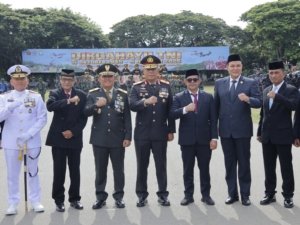 Wakapolda Aceh Hadiri Upacara Peringatan HUT ke-81 TNI, Perkuat Sinergi TNI-Polri
